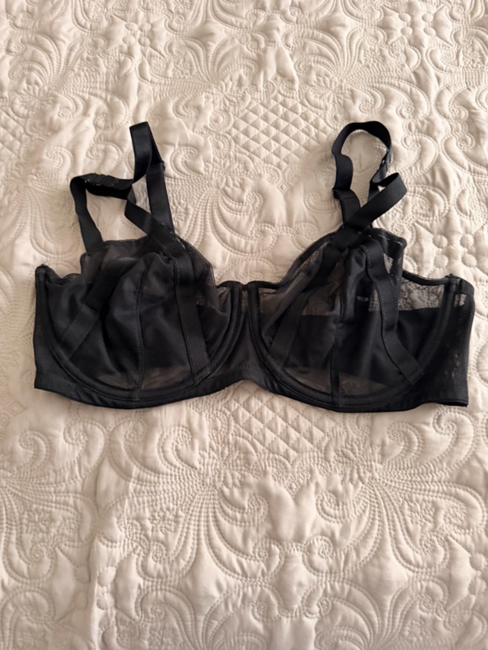 Victoria's Secret Black Sheer Underwire Bra